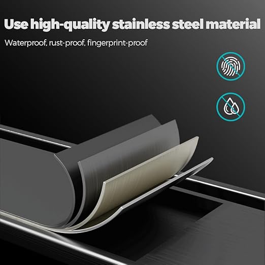 10L / 2.6Gal Small Stainless Steel Sliver Trash Can,Metal Bathroom Garbage can with Lid,Modern Home Décor Wastebasket with Flipping Lid, Garbage Can for Kitchen,Bathroom,Living Room(Silver),