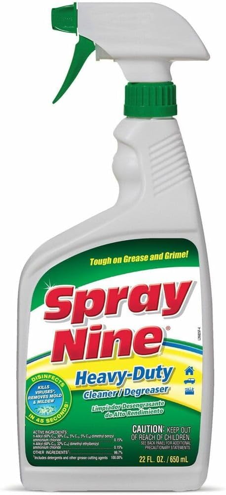 Spray Nine 26825 Heavy Duty Multi-Purpose Cleaner, Degreaser and Disinfectant - 22 oz.