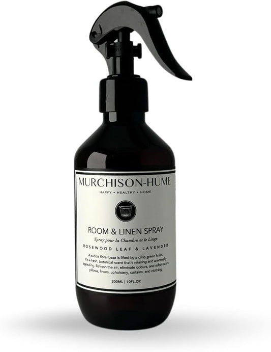 Murchison-Hume Luxury Room & Linen Spray – Rosewood Leaf & Lavender | Eco-Conscious, Non-Toxic & Pet-Friendly Fabric Mist & Air Freshener | Long-Lasting Scent, 10 fl oz