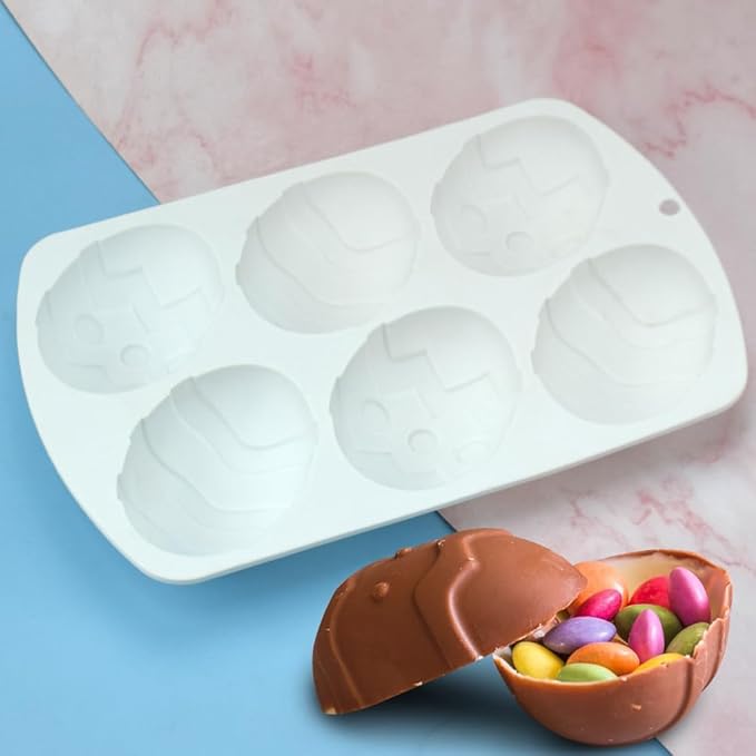 Silicone Mold Chocolate Decorating Mould DIY Cake Mousse Molds Baking Accessories Reusable Tools (Egg N_11.84 X7 X1.28inch)