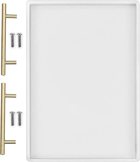 RESINWORLD Silicone Large Deep Flat Tray Mold with Handles, Rectangle Mold for Resin Casting