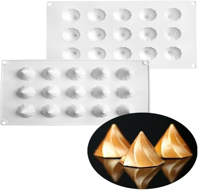 mostsom Silicone Molds Chocolate Molds Candy Cookie Chocolate Molds, Perfect Molds for Chocolate Covered Oreos, Cupcake, Candy, Pudding, Mini Soap Making (Peaks C)