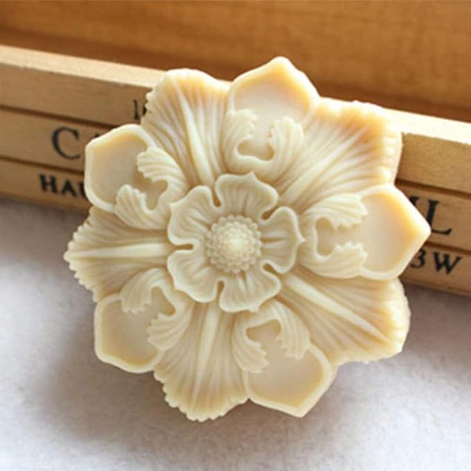 3D Silicone Soap Molds Flower Shape Silicone Mold for Soap Making Soap Bath Bomb Mold Shapes DIY Handmade Decorating Mould Tools