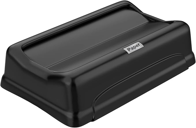 Swing Lid for Trash Can, Compatible with 16/23 Gallon Slim Jim Trash can with lid, Heavy Duty Plastic for Kitchen, Living Room, Outdoor Use, Pack of 1