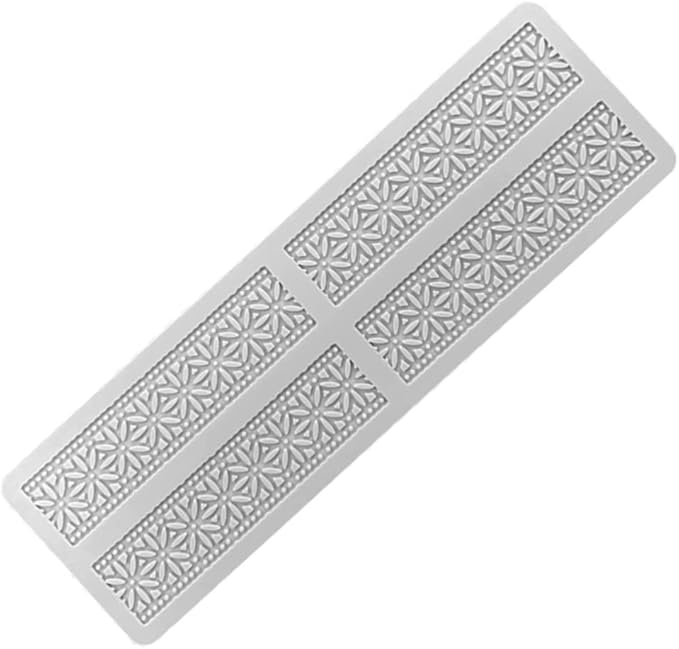 3D Hollow Leaf Fondant Lace Mold Multi Leaves Flower Candy Mold Chocolate Sugar Craft Cake Decoration Cupcake Top (G Flower_10.96 * 3.4 * 0.12inch)