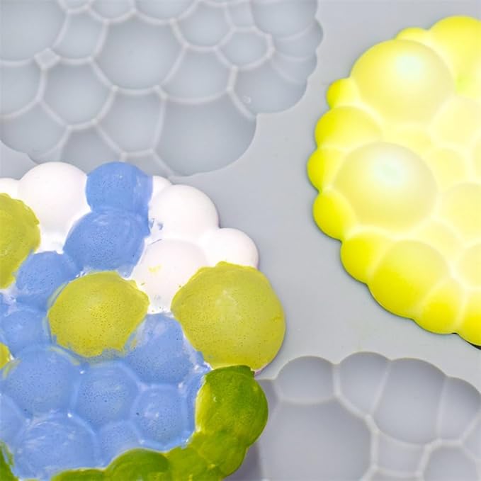 Silicone Mold Chocolate Decorating Mould DIY Cake Mousse Molds Baking Accessories Reusable Tools (Cloud O_11.72 X6.92 X0.4inch)