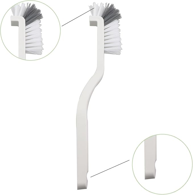 5PCS Cleaning Dish Scrubbing Brush Kitchen Sink Bathroom Brush Dishwasher Edge Grouting Deep Cleaning Brush with Stiff Bristles for Cleaning Window Recesses Shutters Sliding Doors
