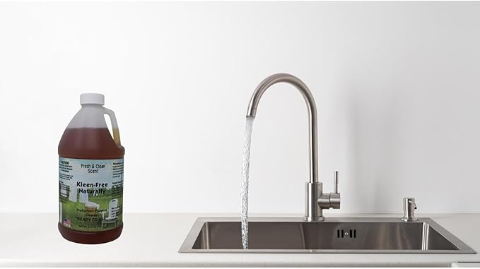 Naturally Preformed Enzyme Cleaner, Enzyme Solution, Multi-Purpose Cleaner, Laundry Additive and More - Concentrate-Fresh and Clean Scent-64oz