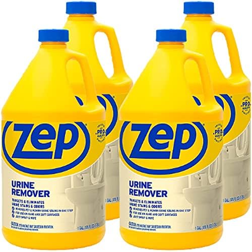 Zep Urine Remover 128 Ounces (Case of 4) ZUURMV128 Targets and Eliminates Urine Odors and Stains