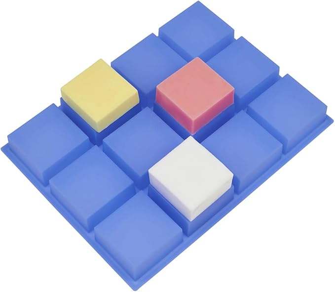 Square Soap Mold 4oz, Silicone Molds for Soap Sturdy and Durable, Flexible Silicone Resin Mold for Homemade Craft