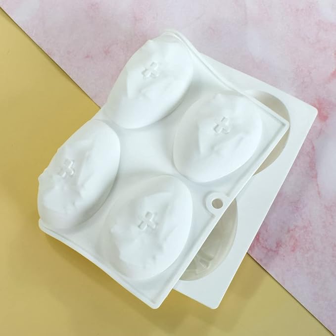 Mostsom Silicone Mold - Easter Egg Shaped Cake & Chocolate Mold, Non-stick Muffin & Cupcake Moulds for Easter Party