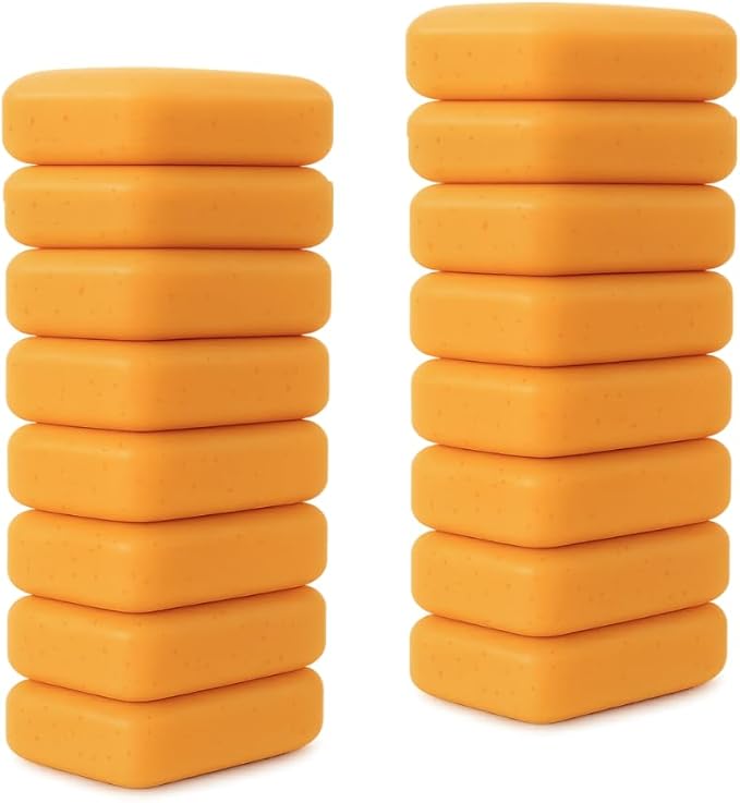 Laundry Soap Bar – Family Pack (16 Bars) – Hypoallergenic & Organic for Sensitive Skin – Citrus Freshness – Stain Remover for Delicate Clothes, Underwear, Collars – Long-Lasting, Eco-Friendly Solution