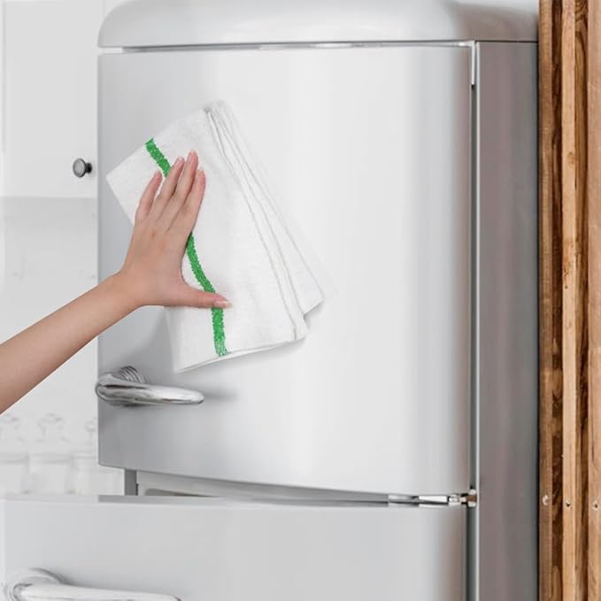 Avalon Towels Terry Bar Mop Towels (Value Pack of 60) Size 16"x19" – Absorbent and Durable, Multipurpose Cleaning Rags, Cotton Cleaning Cloths, Terry Cloth Rags, Reusable Shop Rag