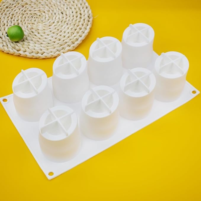 mostsom 8 Holes Chocolate Bamboo Mold Silicone Mould For Chocolate Cake Jelly Pudding Handmade Soap Cake Moulds (Bamboo K_11.8x6.8x2.8inch)