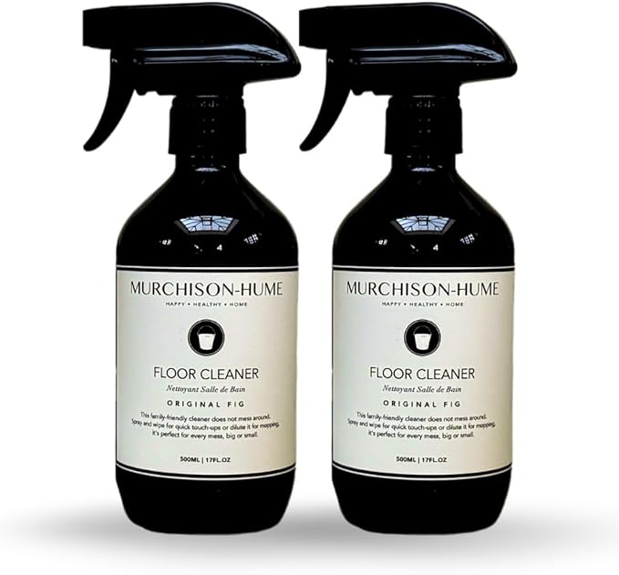 Murchison-Hume Natural Floor Cleaner Spray – Pet-Friendly, Non-Toxic, Plant-Based Formula for Hardwood, Tile & Laminate – Streak-Free Shine, Fresh Scent – 17oz Bottle (2 Pack) Original Fig