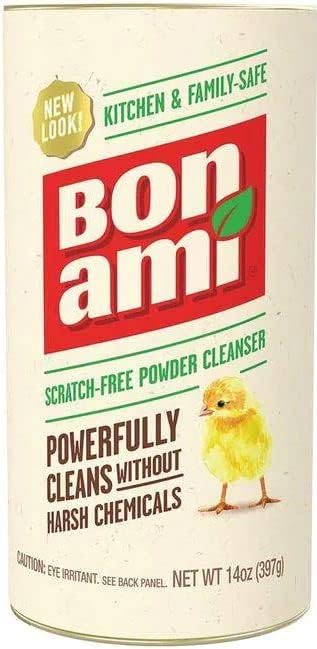 BON AMI Powder Cleanser for Kitchens & Bathrooms - All Types of Surfaces, Cleans Grime & Dirt, Polishes Surfaces, Absorbs Odors (3 Pack)