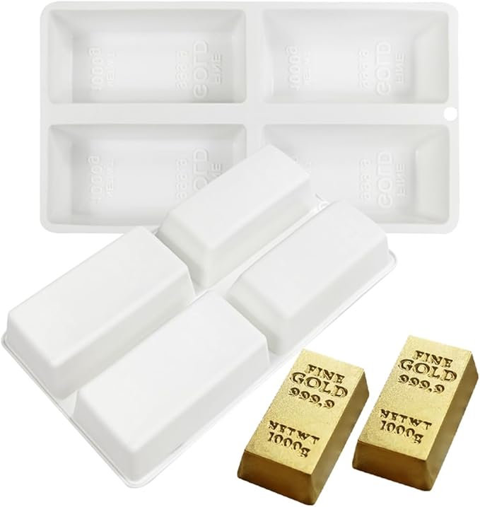 mostsom Rectangle Shape Mousse Silicone Mold Non-Stick Baking Mold for Chocolate, Cake, Jelly, Truffle, Ice Cube - Easy Release for Candy Baking (F_ Rectangle)