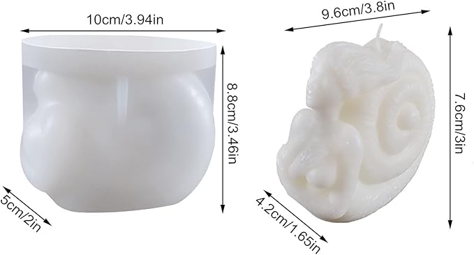 Conch Candle Silicone Mold Soap Mold Fondant Chocolate Cake Mould Aromatherapy Gypsum Craft Decoration Mold Resin Molds