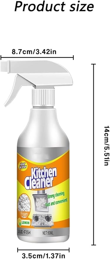 2025 NEW Bgnie Kitchen Cleaner - Sciasi Kitchen Foam Cleaner, Powerful Kitchen Foam Cleaner, Multi-Function Kitchen Foam Cleaner, Oil Cleaning Agent (2pcs)