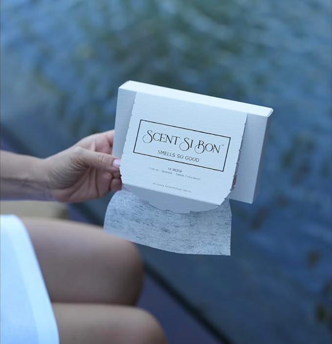 Luxury Scented Dryer Sheets, 50 Sheets, Le Beige Scent With Saffron, Jasmine, Sweet Cedarwood, Fragrant Clothing Freshener, Fabric Softener, Reduce Static and Wrinkles