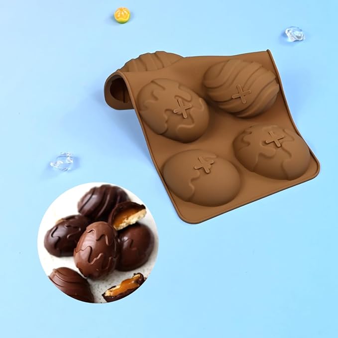 mostsom Silicone Easter Egg Baking Mold - Non-Stick Chocolate, Cake, Jelly, Mousse Molds, Truffle & Ice Cube Mold for Candy Making - Easy Release, Durable (G_ Easter Egg)