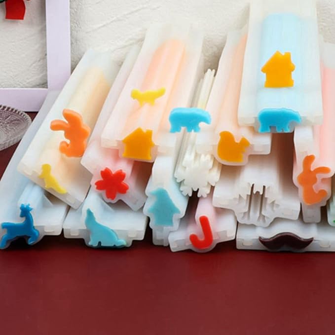 Cherry Flower Silicone Handmade Soap Candle Aromatherapy Gypsum Mold DIY Baking Columnar Mousse Cake Core Mould Chocolate Fondant Sandwich Tube Tool