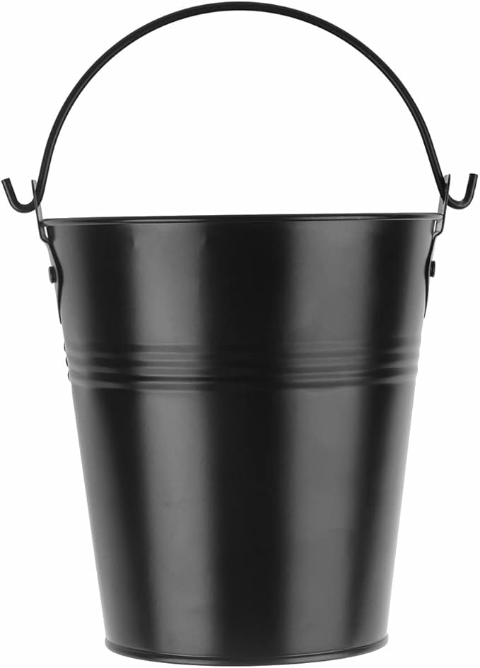 Firsgrill Wood Pellet Grease Bucket Liners for Traeger，Z Grill，Pit Boss (1, Black Bucket)