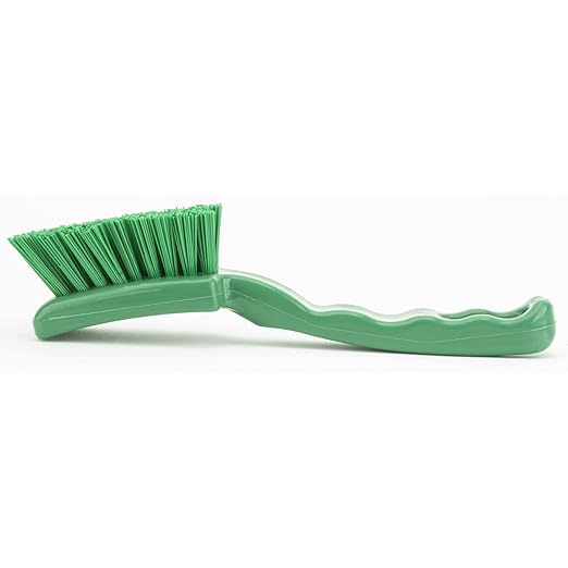 SPARTA 41395EC09 Plastic Scrub Brush, Detail Brush, Kitchen Brush With Hanging Hole For Cleaning, 7 Inches, Green, (Pack of 6)