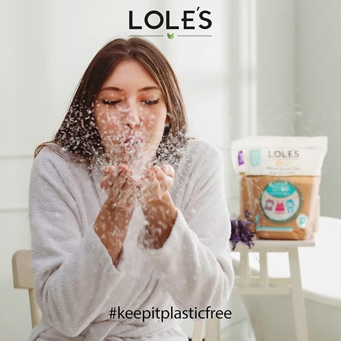 Lole's Granule Soap Lavender Scented 2.2 lb, Plant Based Soap Flakes, Laundry Detergent Granules, Eco Friendly Flake Bulk, Pure Natural Ingredients, Granulated Detergent