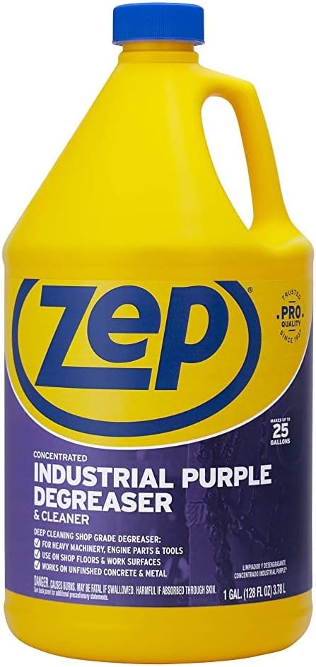 Zep Industrial Purple Cleaner and Degreaser Concentrate - 1 Gallon (Case of 4) R45810 Most Powerful Deep Cleaning Formula