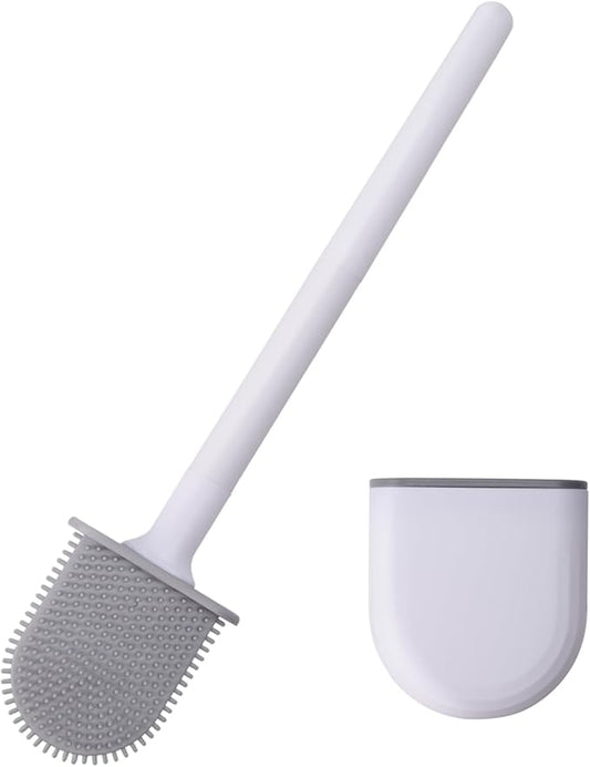 RV Toilet Bowl Brush, Toilet Brush Silicone Won't Damage Toilets, Wall Mounted Toilet Brush-Anti-Roll, Anti-Drip Design, Suitable for RV Travel Trailers and Campers, Made by RVers for RVers