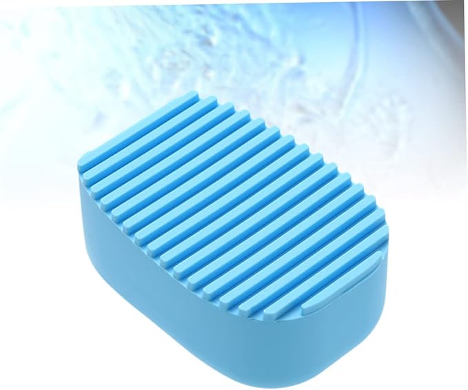 Homoyoyo Candy Color Thick Silicone Laundry Brush Handheld Scrubbing Tool for Clothes Washing Portable Washboard Cleaner Suitable for Home and Travel