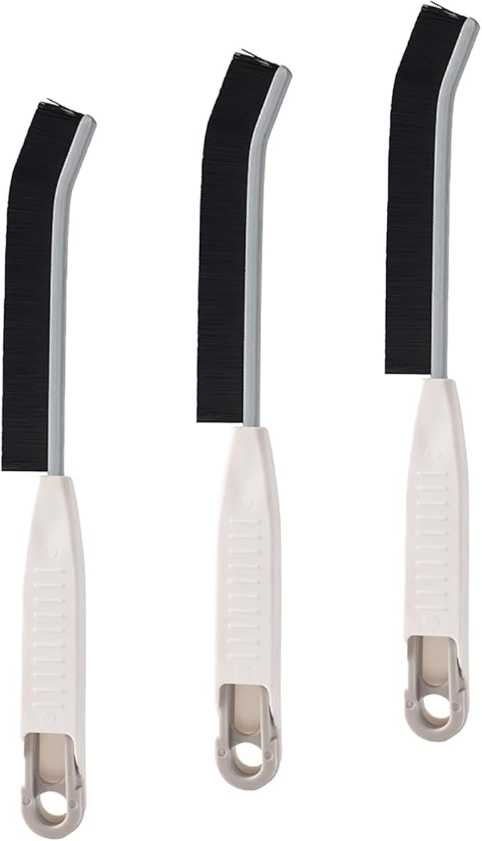 Crevice Cleaning Brush,3pcs Multi-Purpose Cleaning Tool with Stiff Bristles Grout Cleaner Brush,Toilet Brush,Scrub Brush for Shower Tile,Skinny Gap Tools for Household Use,Bathroom,Kitchen