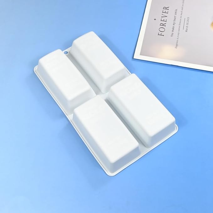 mostsom Rectangle Shape Mousse Silicone Mold Non-Stick Baking Mold for Chocolate, Cake, Jelly, Truffle, Ice Cube - Easy Release for Candy Baking (F_ Rectangle)