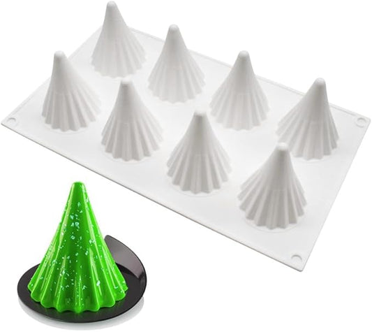 Silicone Christmas Tree Candle Mold - DIY Santa Handmade Soap & Chocolate Molds - Resin Making (11.6 x 6.92 x 2.8 inch)