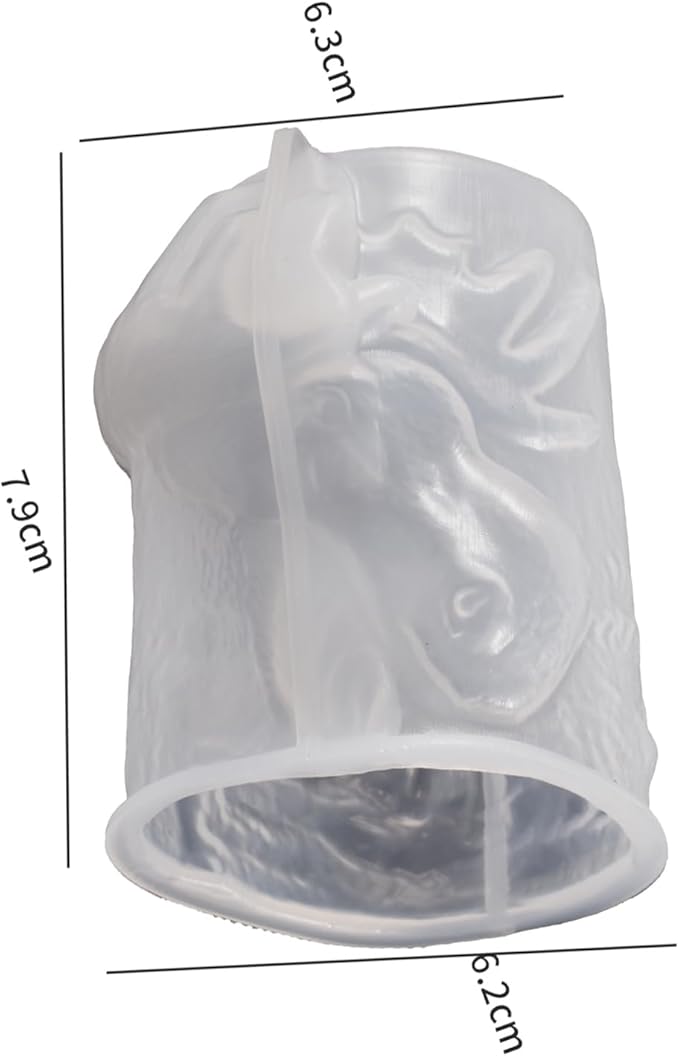 Cylinder Deer Silicone Molds - Resin, Cake, Soap & Clay Molds - Candle Making & Craft Supplies