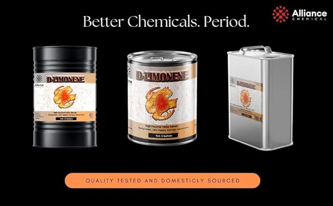 D-Limonene - All Natural Orange Oil - 1 Gallon - USP Food Grade - Kosher - Multi-Purpose Citrus Cleaner, Solvent, Degreaser, Extraction Agent