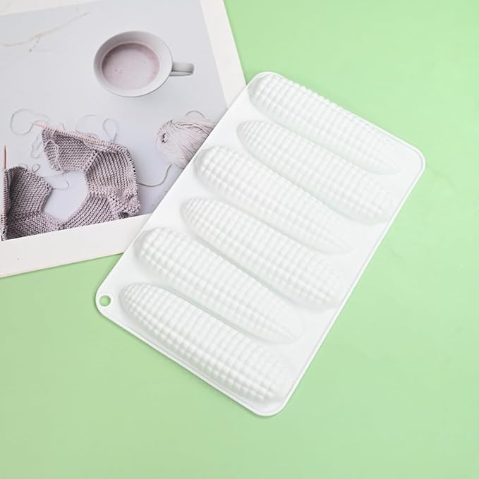 mostsom Corn Mousse Silicone Mold Non-Stick Baking Molds for Chocolate, Cake, Ice Cream, Truffle, Brownie, Soap Heat-Resistant Food-Grade Mould (B_ Corn)