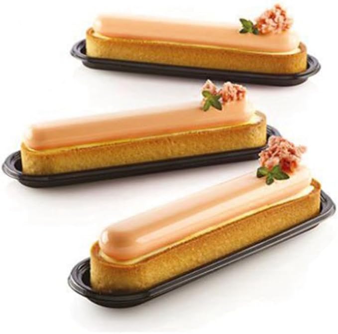 Stick Shape Ice Tray Non-Stick Easy Release Push Popsicle Out Cylinder Silicone Ice Cube Tray Jelly Chocolate Mold (Rectangle H_11.6 X6.84 X0.4inch)