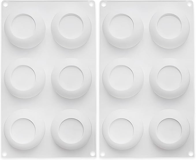 Succulent Chocolate Molds, 2 Packs, 12-Cavity, Honeycomb Silicone Planter Mold for Baking Mousse Cake Cupcakes Pudding Candy