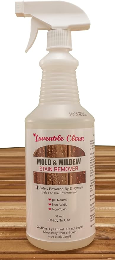 EcoDecors Loveable Stain Remover For Teak and Hardwoods 32oz Spray Bottle