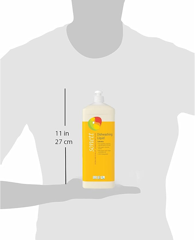 Sonett Organic Dishwashing Liquid Calendula Certified Organically Grow 34oz (Pack of 6)