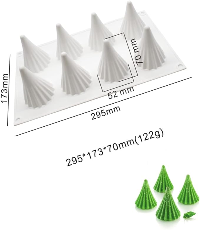 Silicone Christmas Tree Candle Mold - DIY Santa Handmade Soap & Chocolate Molds - Resin Making (11.6 x 6.92 x 2.8 inch)
