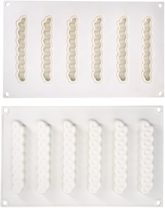 mostsom Silicone Molds Baking Mold for Mousse Cake, Silicone Mold for Chocolate, French Dessert Mold for Pastry Chocolate, Reusable Non-Stick Easy Release Baking Molds (I_ Creamy)