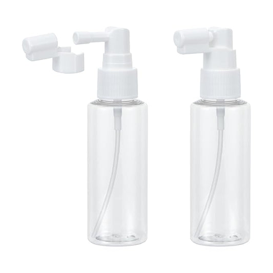 Yebeauty 2oz/60ml Portable Spray Bottles Small Plastic Empty Fine Mist with Tight Cap and Long Mouth Clear TSA Approved Travel Size Spray Atomizer for Plants Perfumes Cleaning Mouthwash, 4 Pack