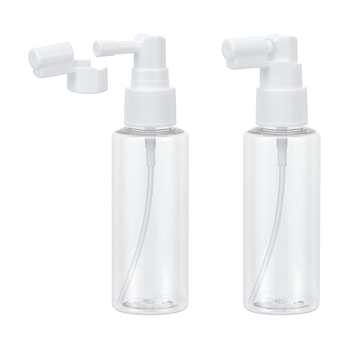 Yebeauty 6 Pack 60ml/2oz Refillable Travel Size Spray Bottle Plastic Long Mouth Mini Spray Bottles Empty with Tight Cap Reusable Atomizers for Gardening Perfumes Mouthwash, Clear Fine Mist Bottle
