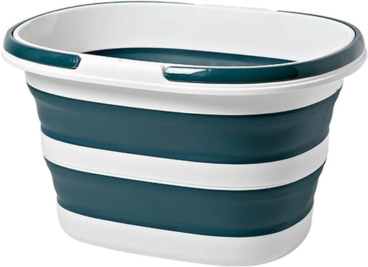 Large Collapsible Bucket 4.2 Gallon (16L) for House Cleaning, Camping, and More - Space Saving, Multiuse Water Bucket for Cleaning Mop - Lightweight and Portable (Blue)