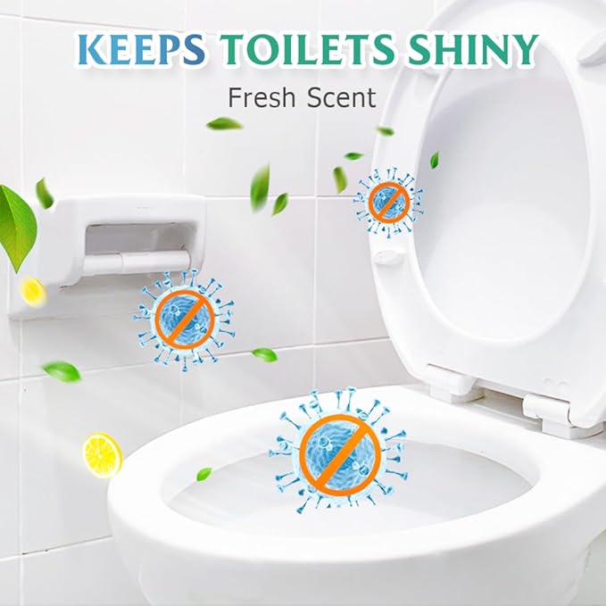 Toilet Cleaner, 2025 Upgrade Multipurpose Toilet Bowl Cleaner Toilets Cleane, Self Activating Powder for Toilets Bowls Cleaning, Powerful Foaming Toilets Bowls Cleaner, Deep Cleaning Tool (3)