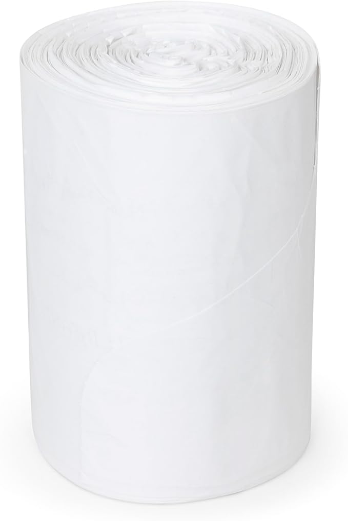 Plasticplace 32-33 Gallon Trash Bags │ 0.7 Mil │ White Garbage Can Liners │ 33” x 39” (150 Count)
