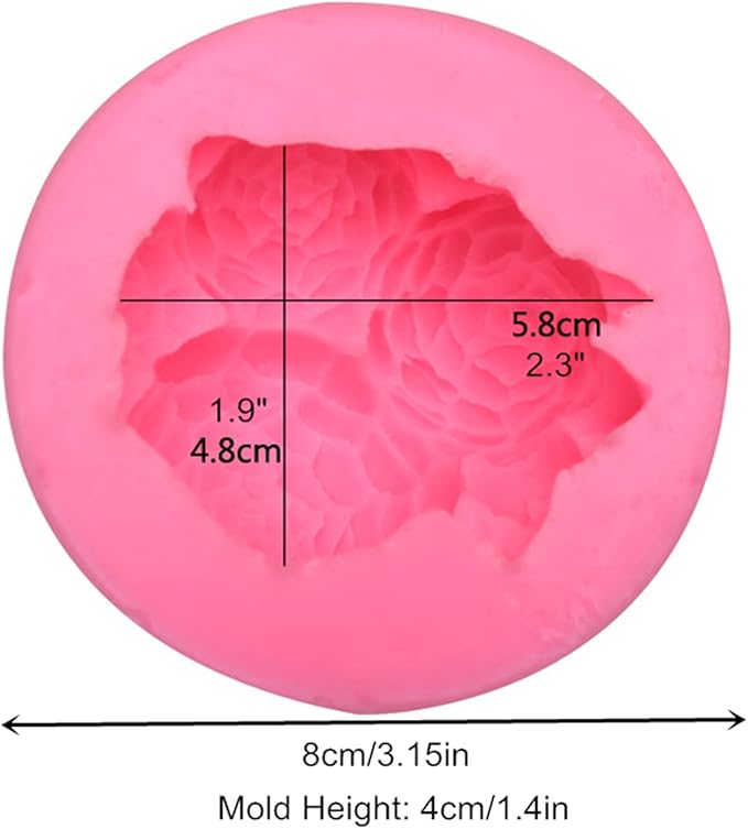 3D Rose Flower Silicone Fondant Mold Chocolate Candy Cake Decorating Mould Soap Candle Mold Resin Clay Baking Pastry Tools